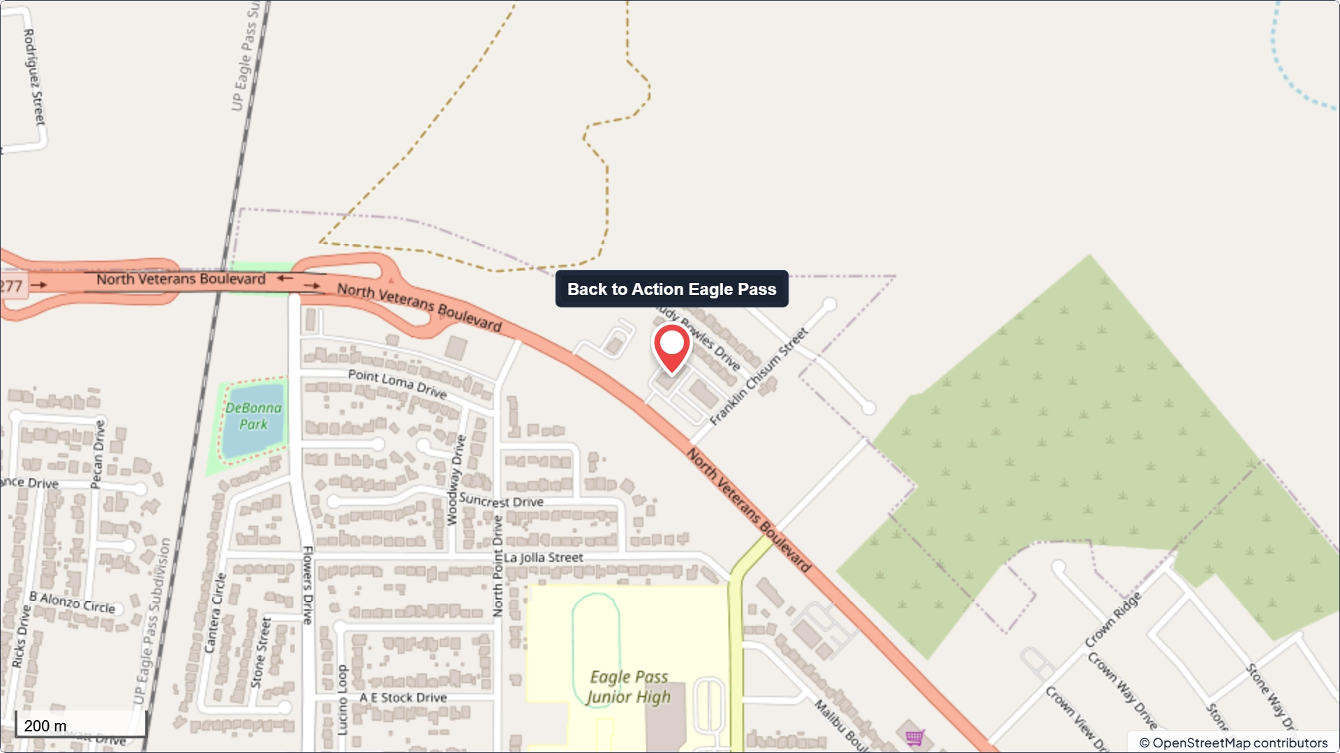 Map Location for Eagle Pass Office